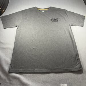 Caterpillar Men's Cat Cotton Tee Dark Heather Grey Size L